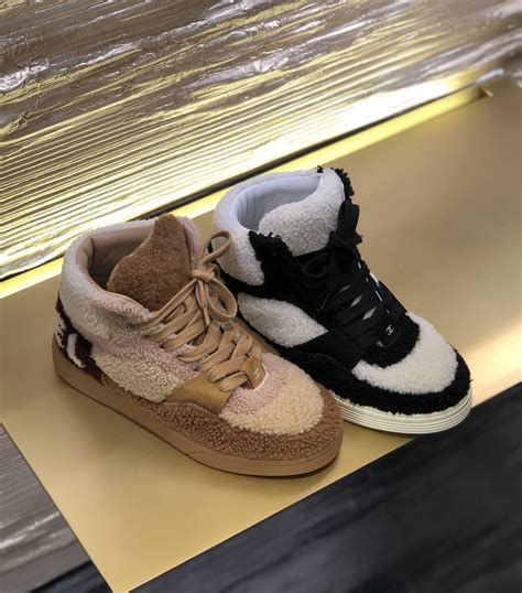 chanel high top sneakers 2019